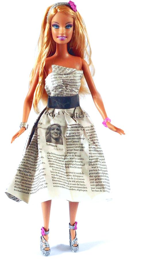 Newspaper Origami Dress