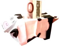 clipart plaatje van een spaarpot in de vorm van een koe clipart plaatje van een spaarpot in de vorm van een koe