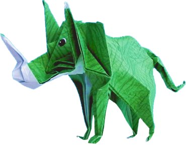 Origami Triceratops