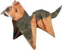Origami Herdershond Origami Herdershond