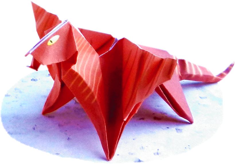 Origami dragon