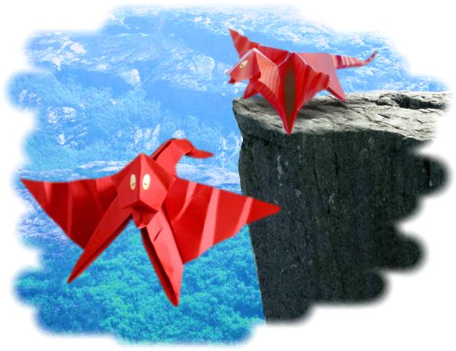 Origami draken