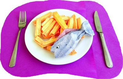 Origami Fish and Chips