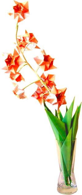 Origami bloemen