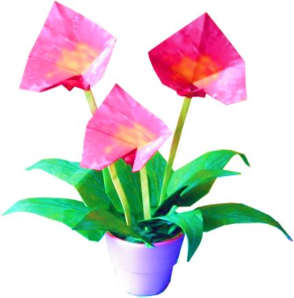 Origami flowers