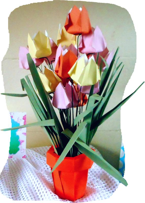 Origami Tulpen