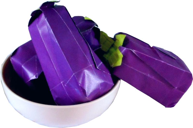 Origami Aubergines