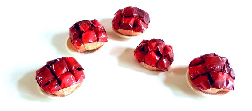 Origami Cherry Cupcakes