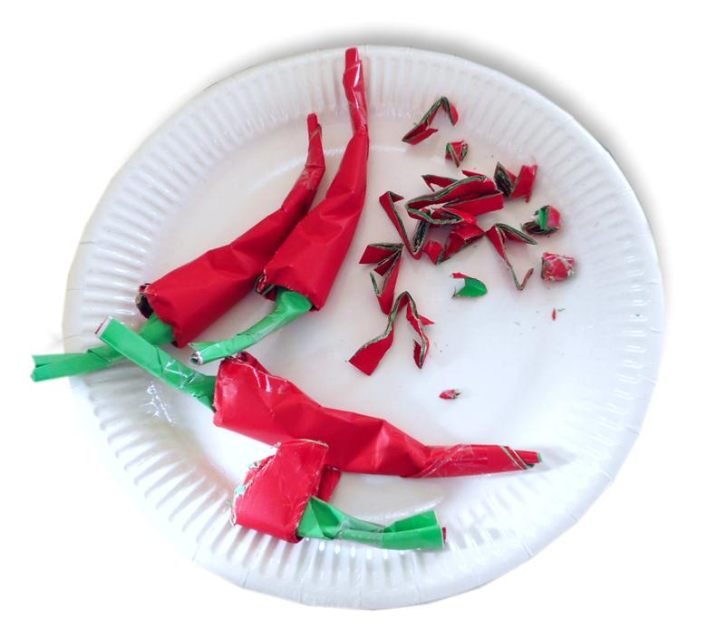 Origami Chili Peppers