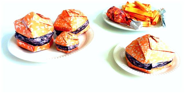 Origami Hamburgers