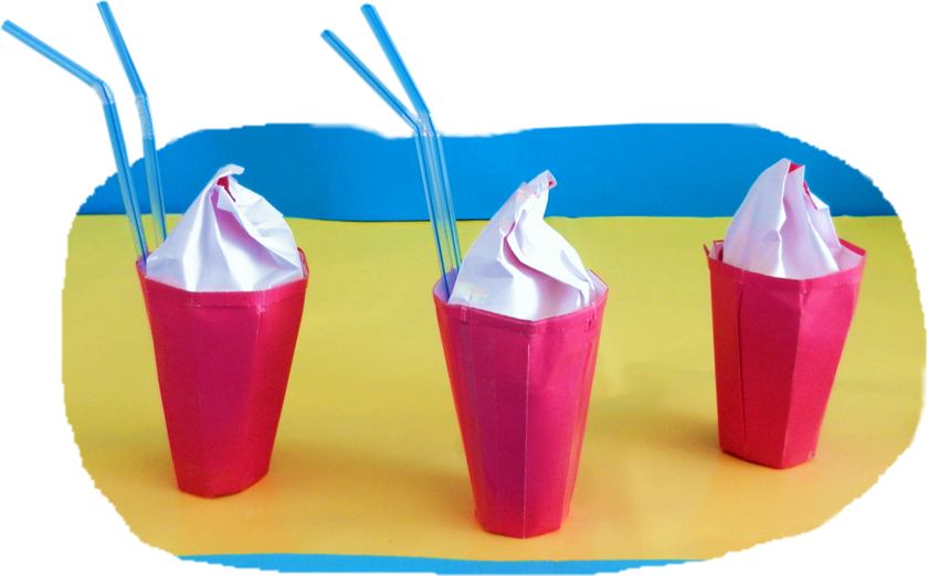 Origami milkshakes