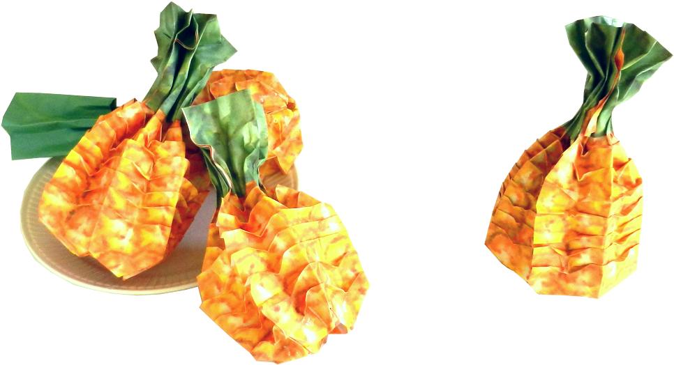 Origami Pineapples
