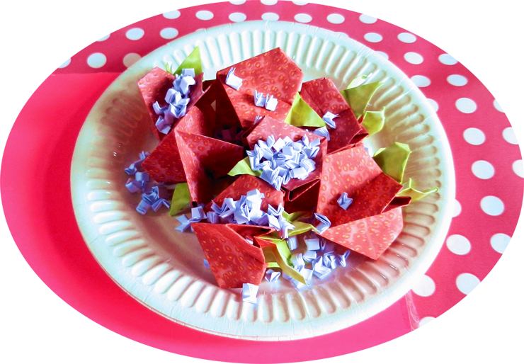 Origami Strawberries