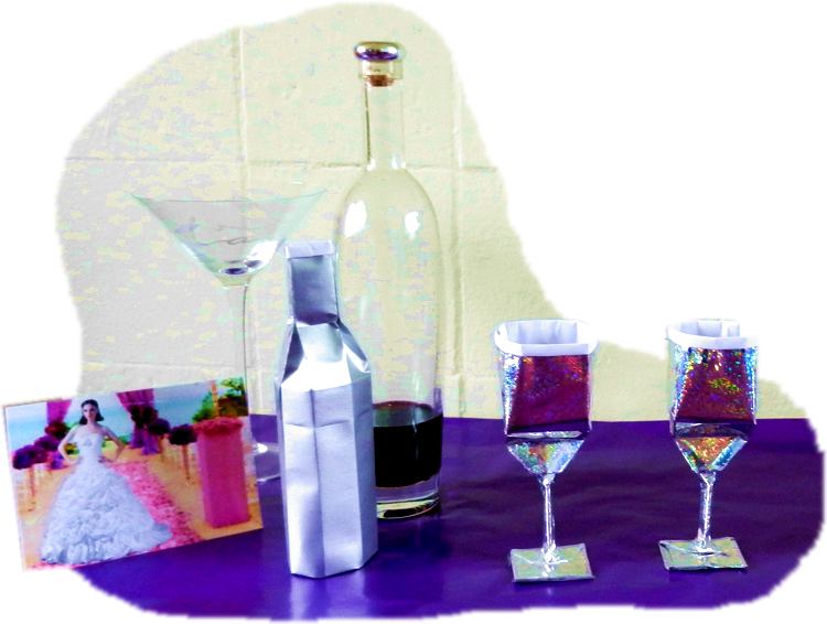 Origami Wine Glasses