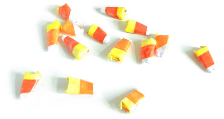 Origami Candy Corn Snoepjes Origami Candy Corn Snoepjes
