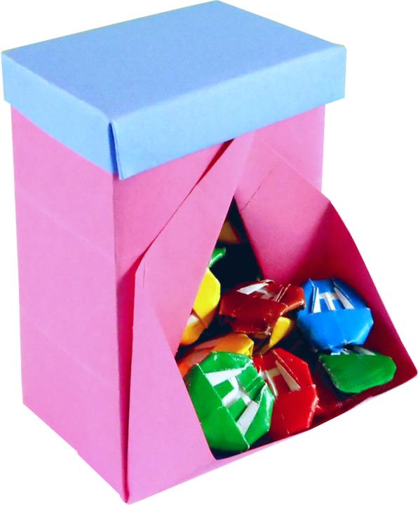 Papieren snoepdispenser Papieren snoepdispenser