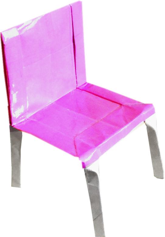 Origami stoel Origami stoel