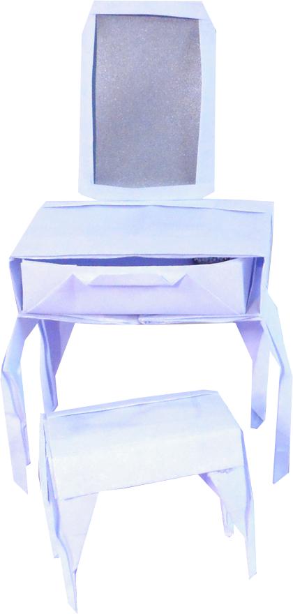 Poppenhuis kaptafel Poppenhuis kaptafel