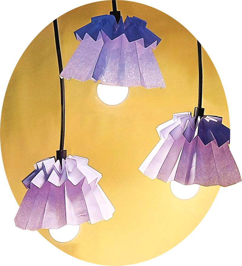 Origami hanglampen Origami hanglampen