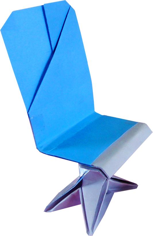 Origami stoel Origami stoel