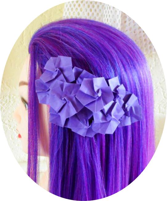 Origami Flowers Hair Clip Origami Flowers Hair Clip