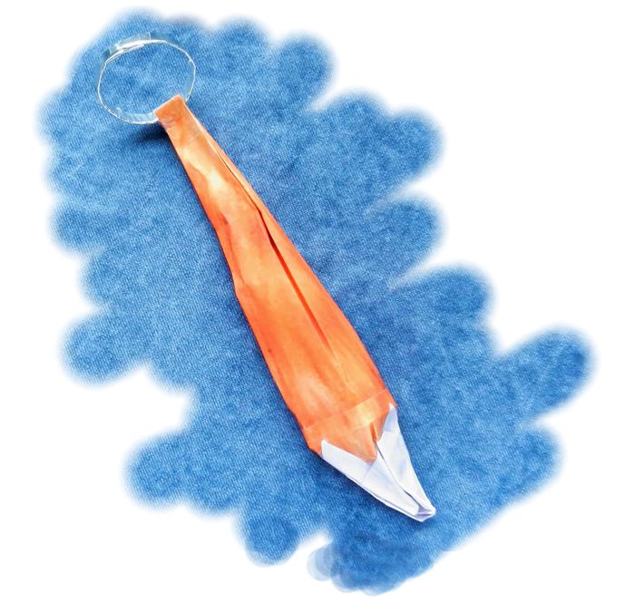 Origami Foxtail Charm Origami Foxtail Charm