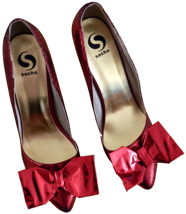 High Heels with Origami Bow High Heels with Origami Bow