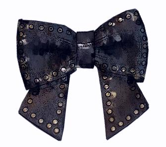 Black Bow with Studs Black Bow with Studs