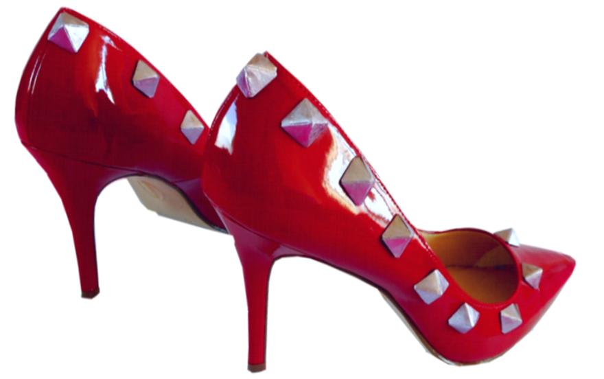 High Heels with Origami Studs High Heels with Origami Studs