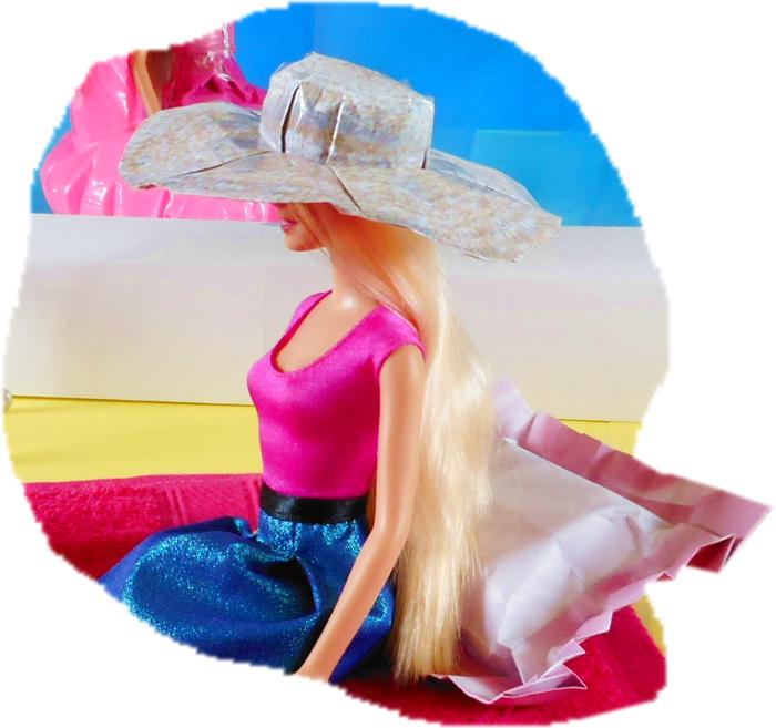 Origami Summer Hat for Dolls Origami Summer Hat for Dolls