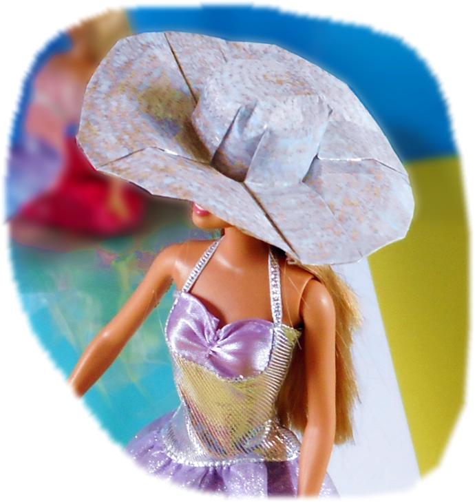 Origami summer hat Origami summer hat