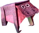 Origami Hippo