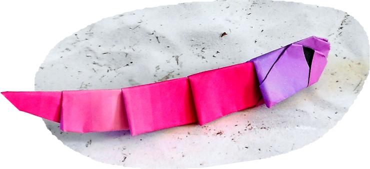 Origami Wurm