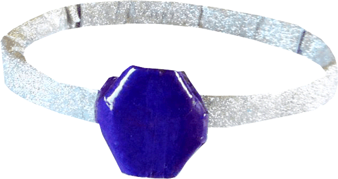 Origami armband met steen Origami armband met steen