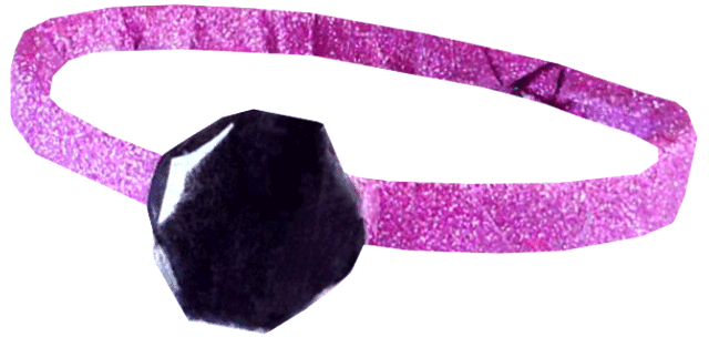 Origami armband met steen Origami armband met steen