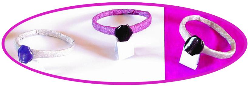 Origami armbanden met steen Origami armbanden met steen