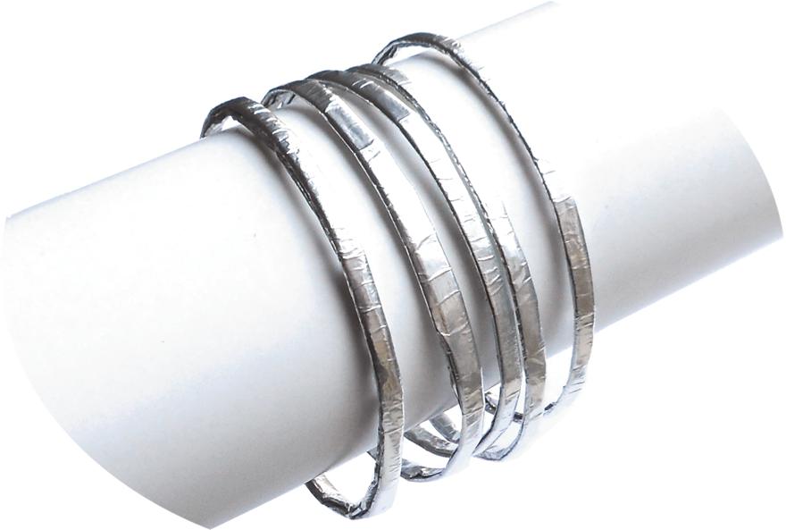 Armbandjes van zilverpapier Armbandjes van zilverpapier