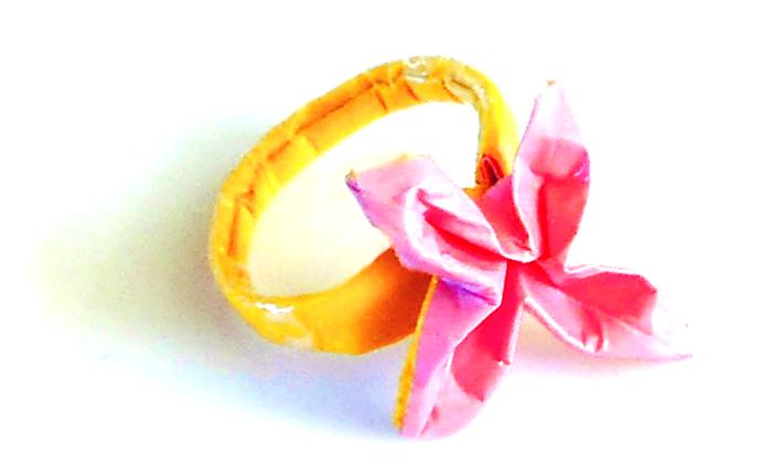 Origami bloem ring Origami bloem ring