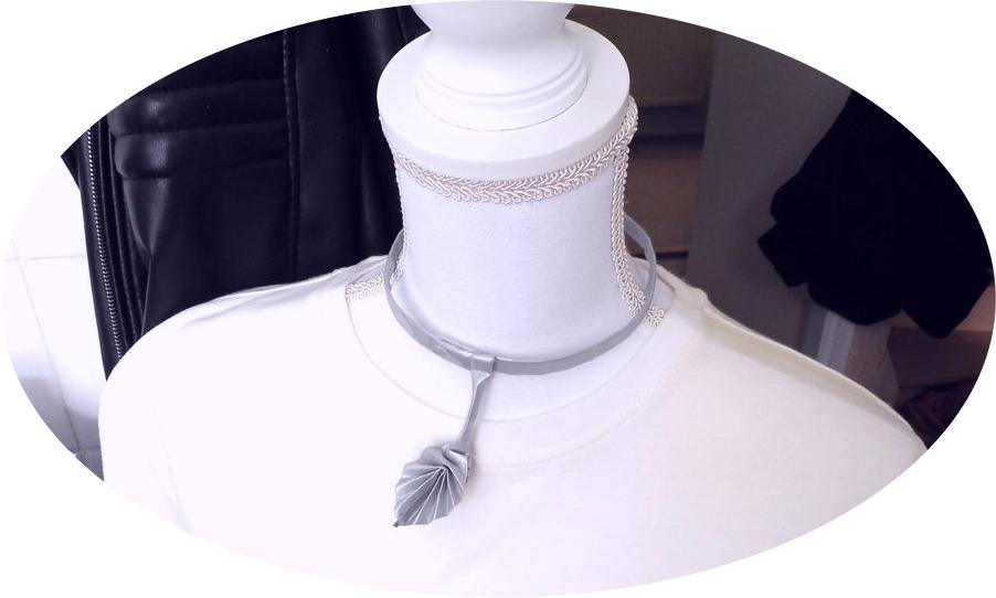 Origami ketting met blaadje Origami ketting met blaadje