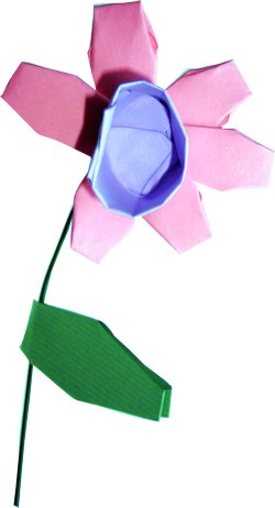 Kawaii bloem van papier