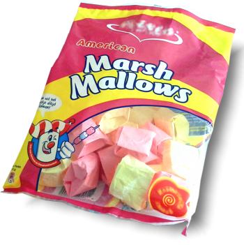 clipart plaatje van een zak met marshmallows