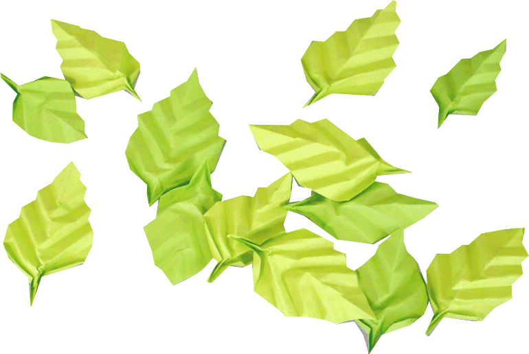 Berkenbladeren van papier Berkenbladeren van papier
