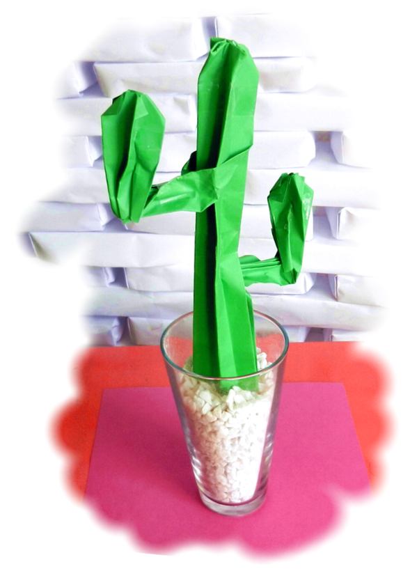 Origami cactus