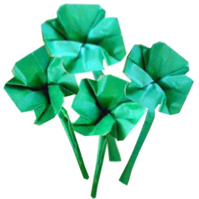 Klavertjes vier van papier Klavertjes vier van papier