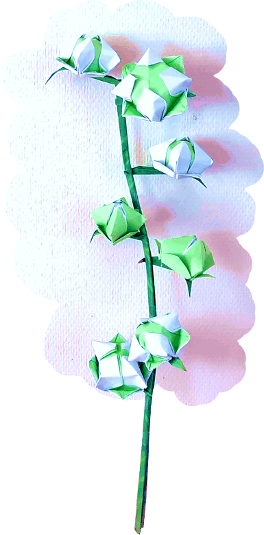 decoratie katoenplant van papier decoratie katoenplant van papier