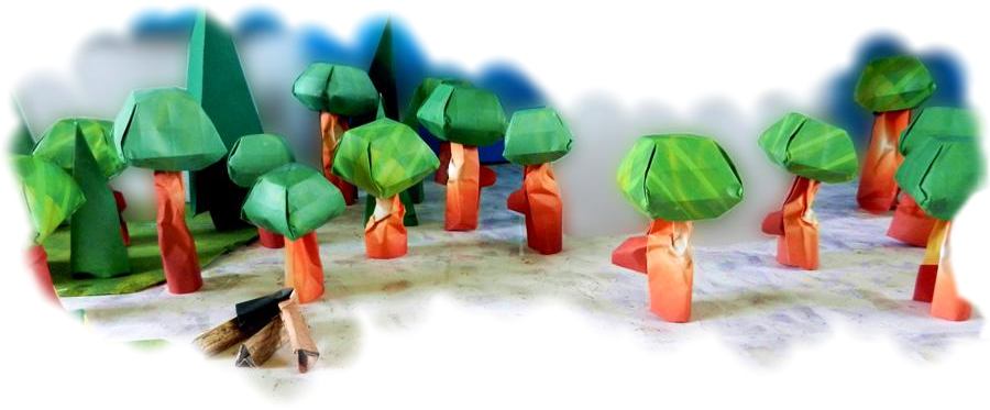 Origami bos Origami bos