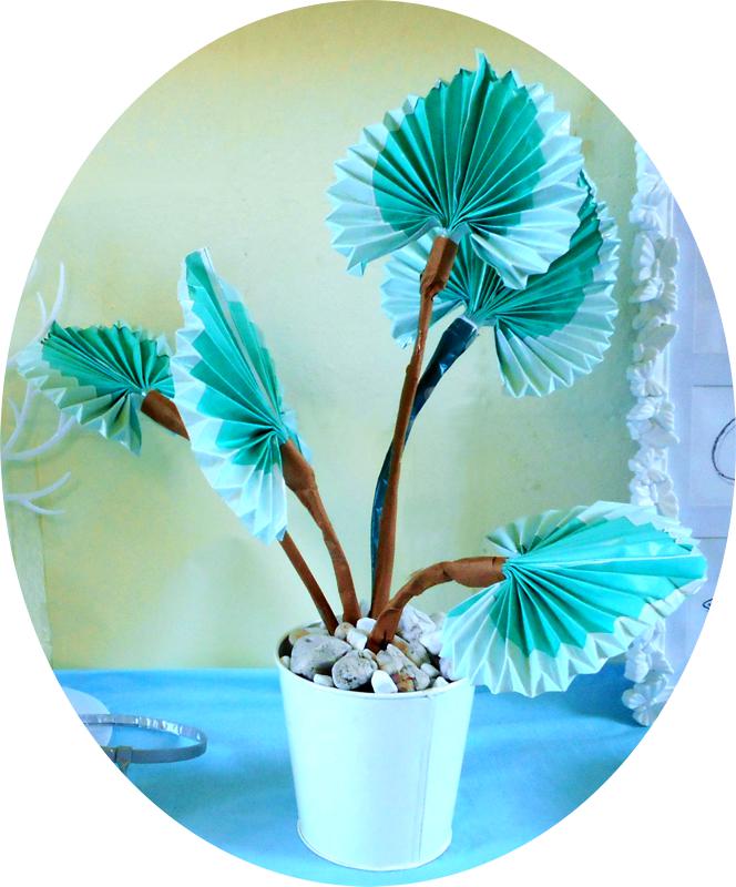 Palmboom plant van papier Palmboom plant van papier