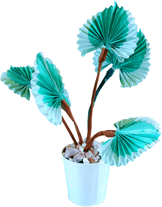 Palmboom plant van papier Palmboom plant van papier