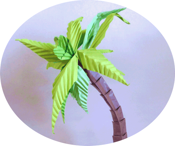 Origami Palmboom Origami Palmboom
