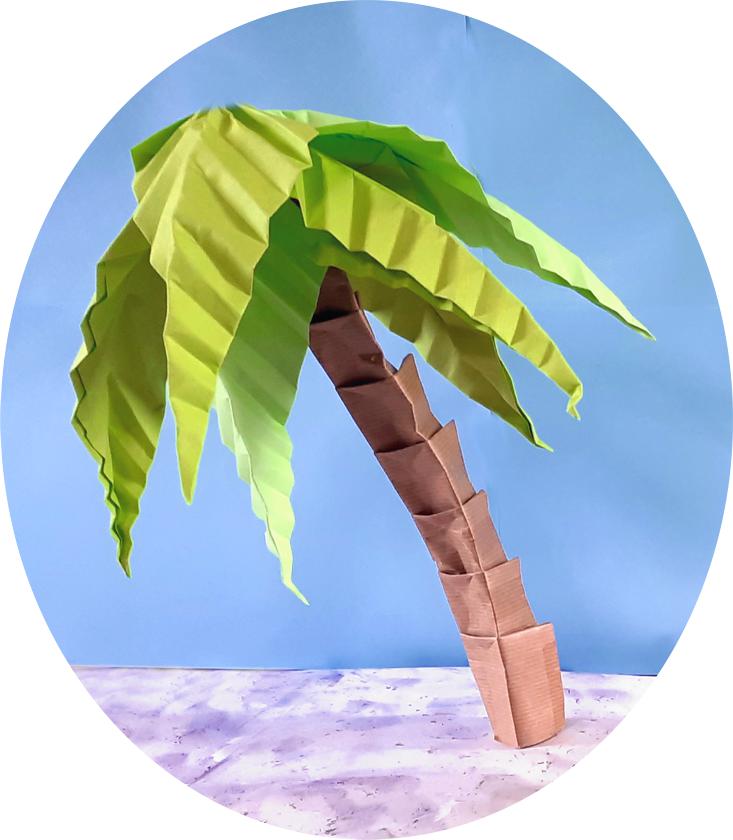 Origami Palmboom Origami Palmboom